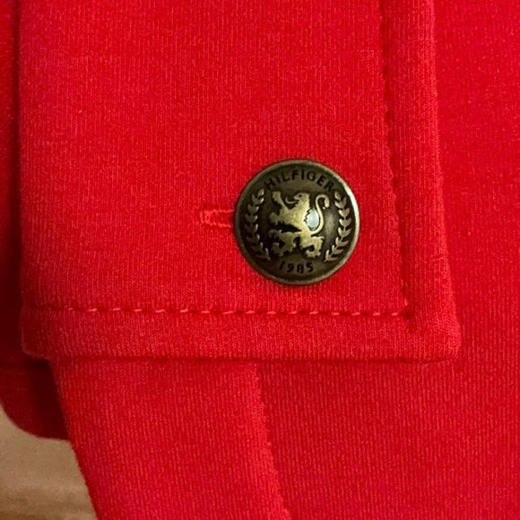 Tommy Hilfiger red military style fitted jacket - Picture 4 of 5